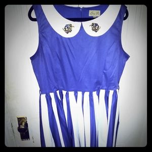 Nautical pin up dress